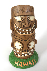 Hawaii 2-Head Tiki Coin Bank