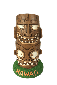 Hawaii 2-Head Tiki Coin Bank