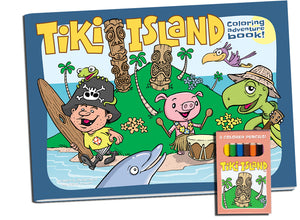 Tiki Island Coloring Adventure Book