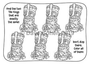 Tiki Island Coloring Adventure Book